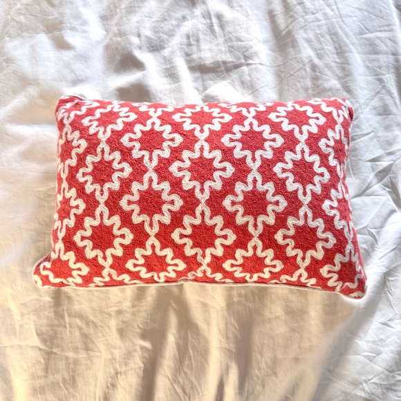 Coral Crochet Throw Pillow - Picture 1 of 5